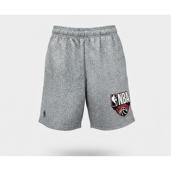 NBA Basketball Power Drive Shorts Mens Size Medium Gray Athleisure Athletic Gym - Picture 1 of 16